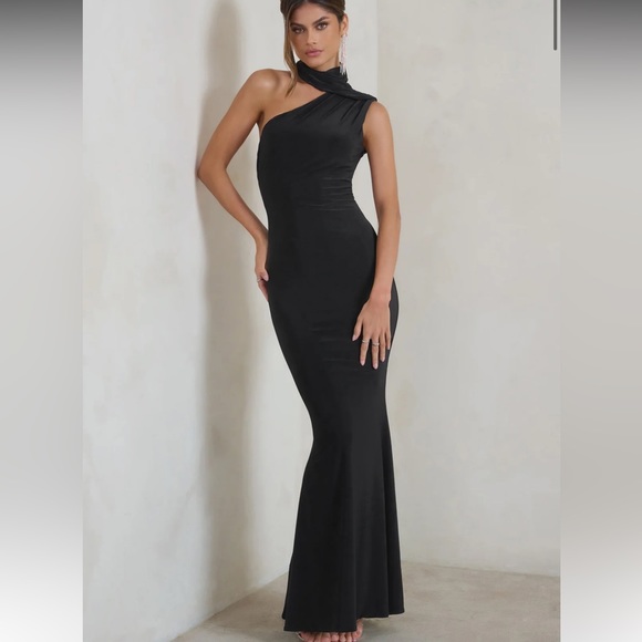 COPY - Club L London black maxi dress - Picture 1 of 4